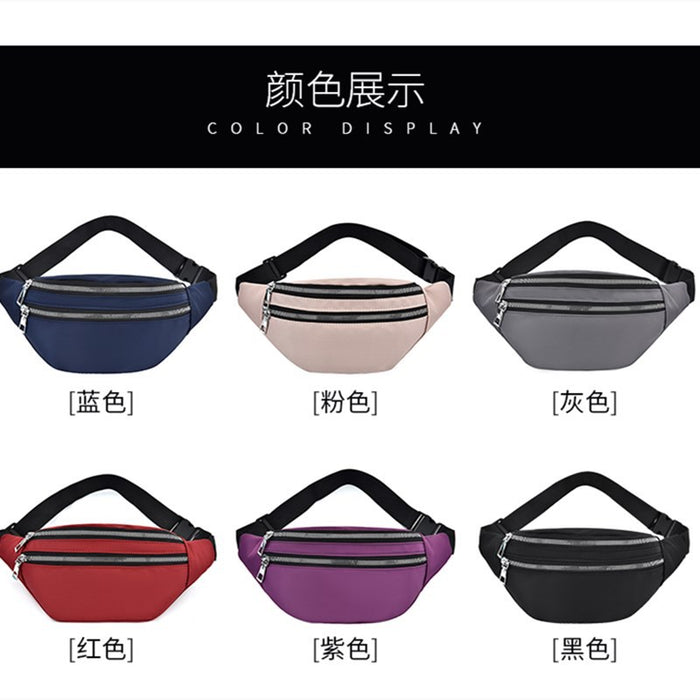 Wholesale Sports Waist Bag Casual Canvas Shoulder Crossbody Bag Outdoor Waterproof Chest Bag
