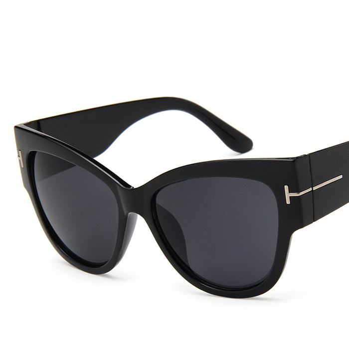 Wholesale T-shaped Retro Large Frame PC Sunglasses JDC-SG-MaN018