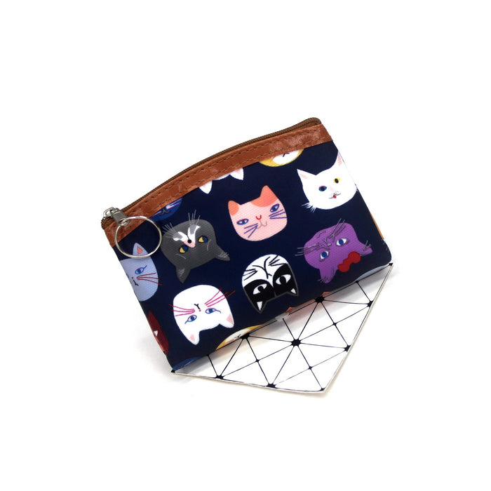 Wholesale Children's Wallet Cartoon Kitten Head Candy Color JDC-WT-QW015