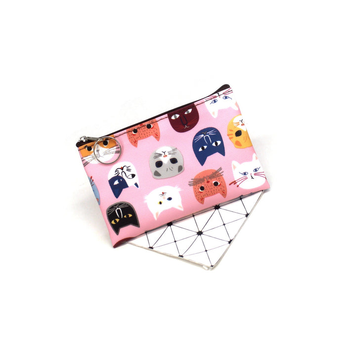 Wholesale Children's Wallet Cartoon Kitten Head Candy Color JDC-WT-QW015