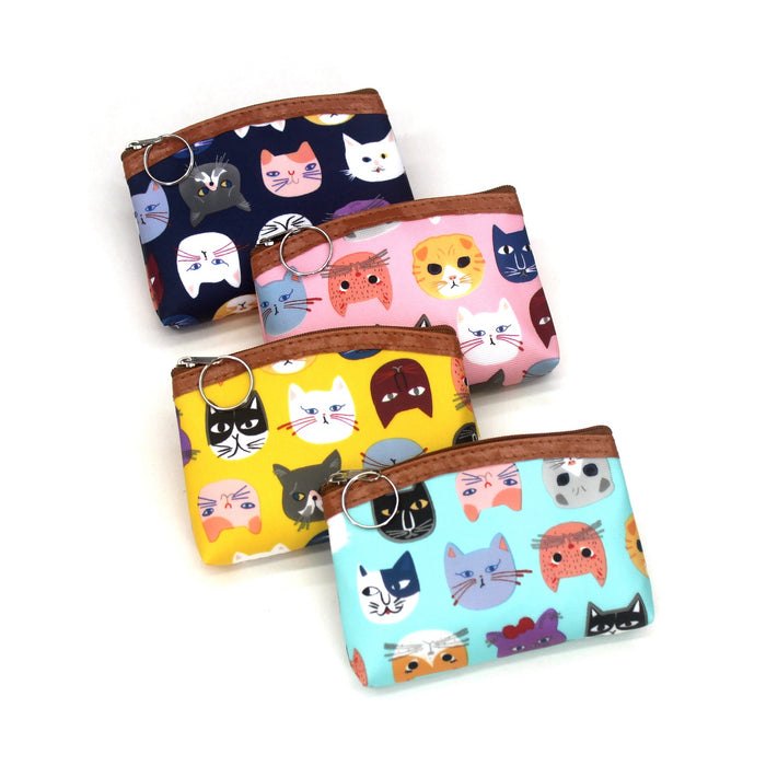 Wholesale Children's Wallet Cartoon Kitten Head Candy Color JDC-WT-QW015