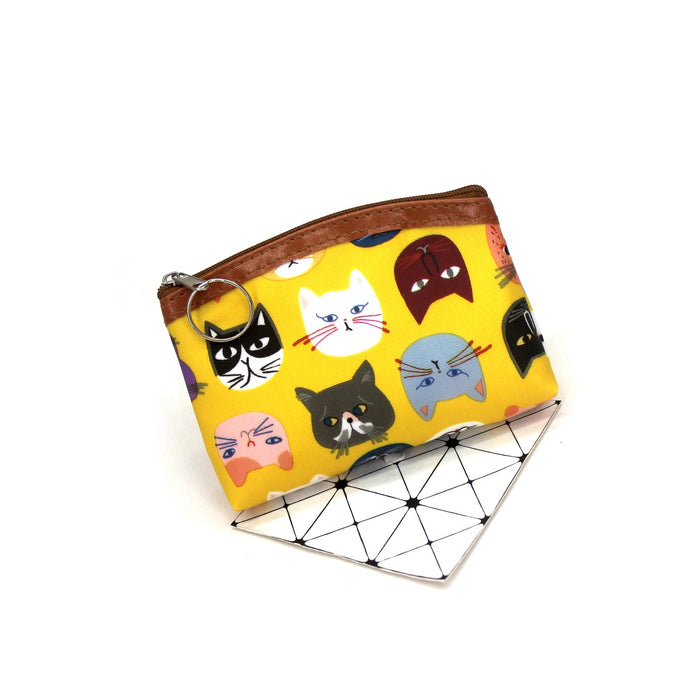 Wholesale Children's Wallet Cartoon Kitten Head Candy Color JDC-WT-QW015