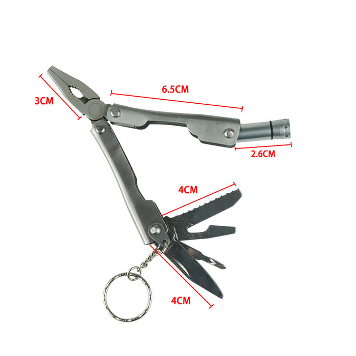 Wholesale Mini Folding Multifunctional Pliers Alloy Keychain JDC-KC-HouJia005