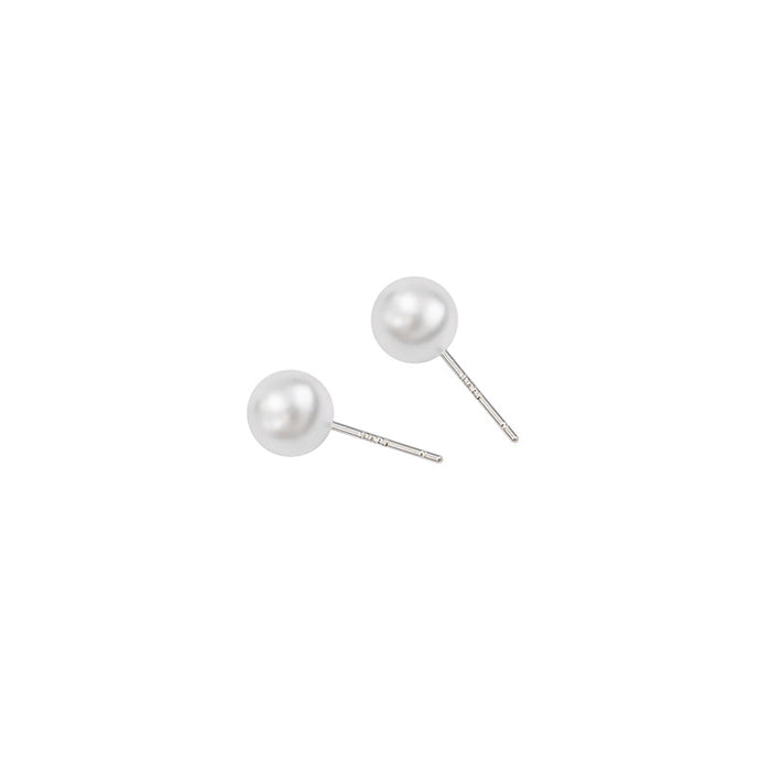 Wholesale Resin Pearl Earrings Simple Round Stud Earrings Accessory