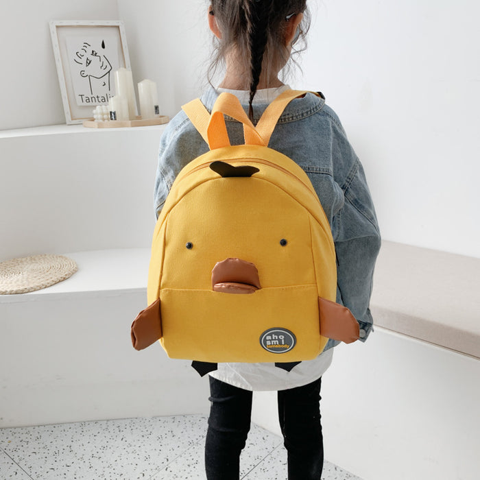 Wholesale Cute Children's Backpack Parent-child Bag Canvas Small School Bag JDC-BP-YuanDuo042