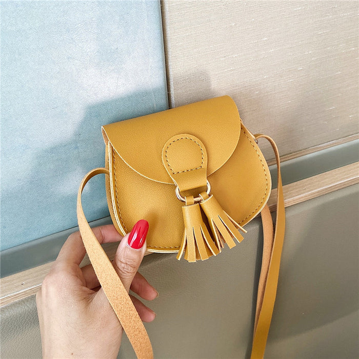 Wholesale Mini Children's Bag  Princess Bag Shoulder Crossbody Baby Bag Children's Tassel Decorative Small Satchel
