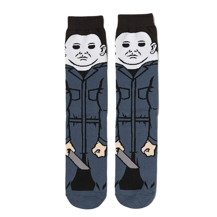 Wholesale Men's Cotton Sports casual Cartoon Socks Size 42-47 9-11