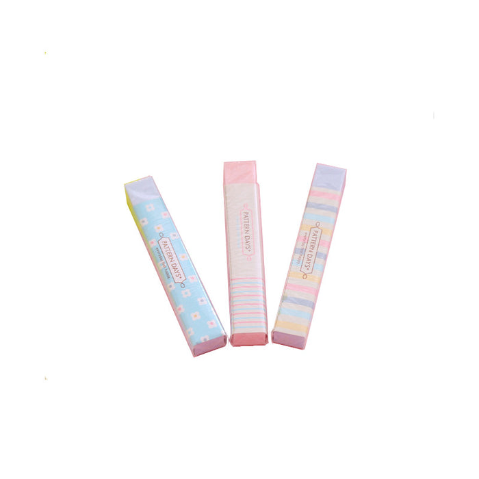 Wholesale Rainbow long student specific eraser stationery colored eraser