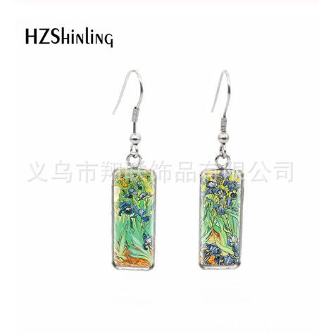 Wholesale Stainless Steel Starry Sky Earrings Cross-Border Jewelry Popular Earrings