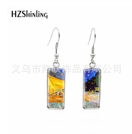 Wholesale Stainless Steel Starry Sky Earrings Cross-Border Jewelry Popular Earrings