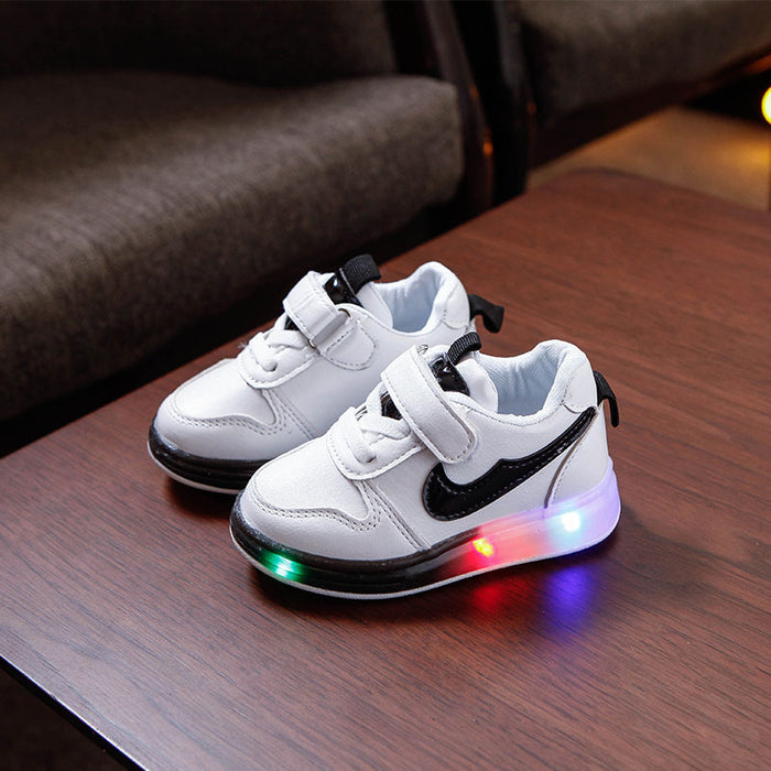 Wholesale of New Children's Luminous Shoes Men's and Women's Shoes Colorful Light Shoes Fluorescent Sparkling Girls' Lighting Shoes JDC-KS-GS008