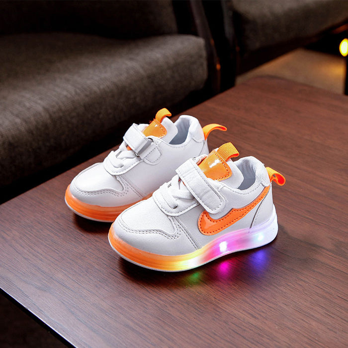 Wholesale of New Children's Luminous Shoes Men's and Women's Shoes Colorful Light Shoes Fluorescent Sparkling Girls' Lighting Shoes JDC-KS-GS008