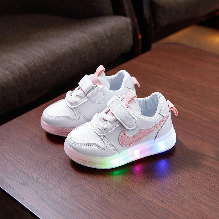 Wholesale of New Children's Luminous Shoes Men's and Women's Shoes Colorful Light Shoes Fluorescent Sparkling Girls' Lighting Shoes JDC-KS-GS008