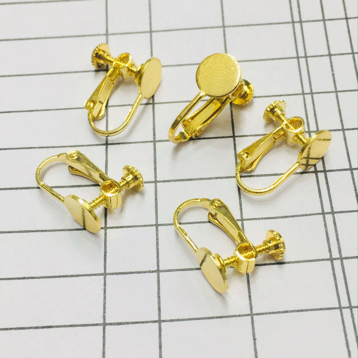 Wholesale Jewelry accessories, ear clips, copper frame plated with sealing oil, adjustable accessories without ear holes, ear clips that can be dipped in oil