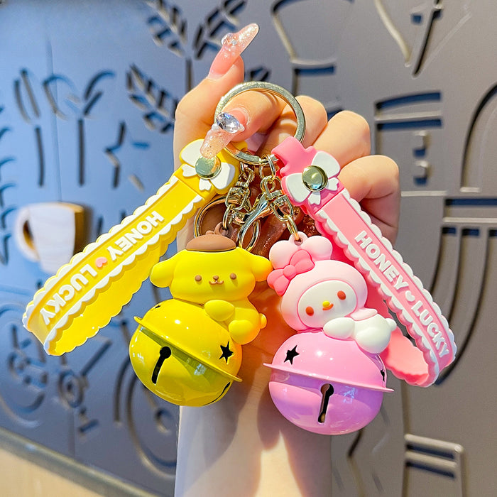 Wholesale PVC Cartoon Bell Doll Keychain JDC-KC-MengXu004