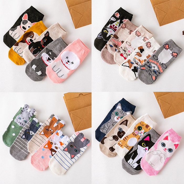 Wholesale Socks straight board boat socks cartoon cotton short socks