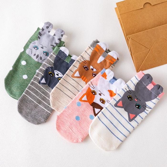 Wholesale Socks straight board boat socks cartoon cotton short socks