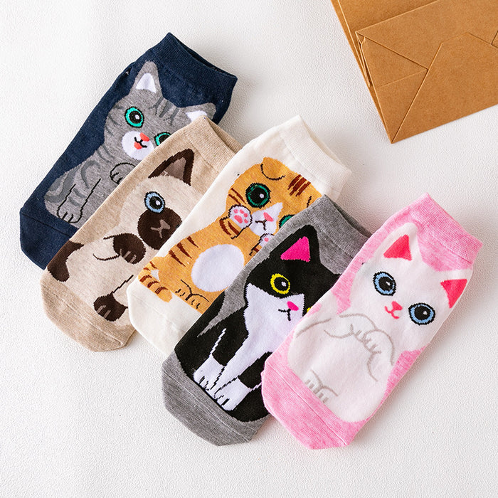Wholesale Socks straight board boat socks cartoon cotton short socks
