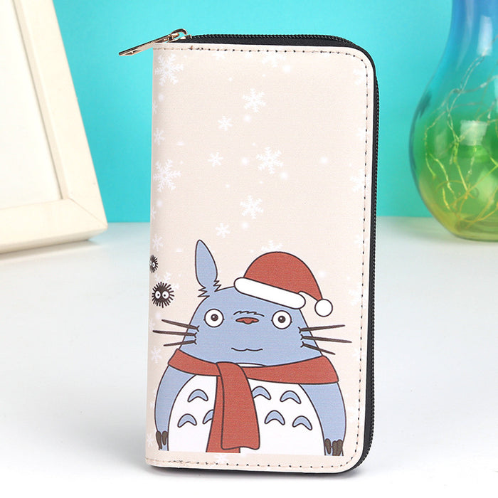 Wholesale cartoon novel multi-compartment capacity cartoon men's casual long zipper wallet