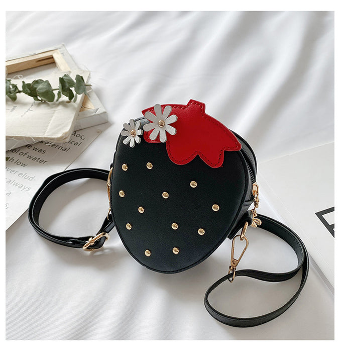 Wholesale Stylish crossbody bag, adjustable fruit bag, cute princess coin purse