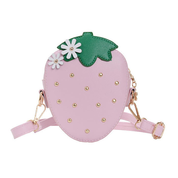 Wholesale Stylish crossbody bag, adjustable fruit bag, cute princess coin purse