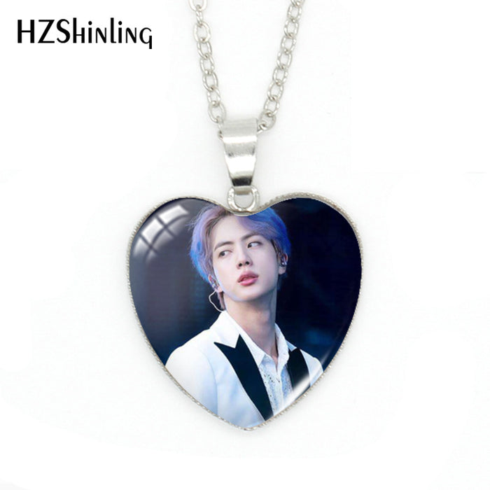 Wholesale Heart-shaped Time Gem Necklace Collective Individual Star Pendant