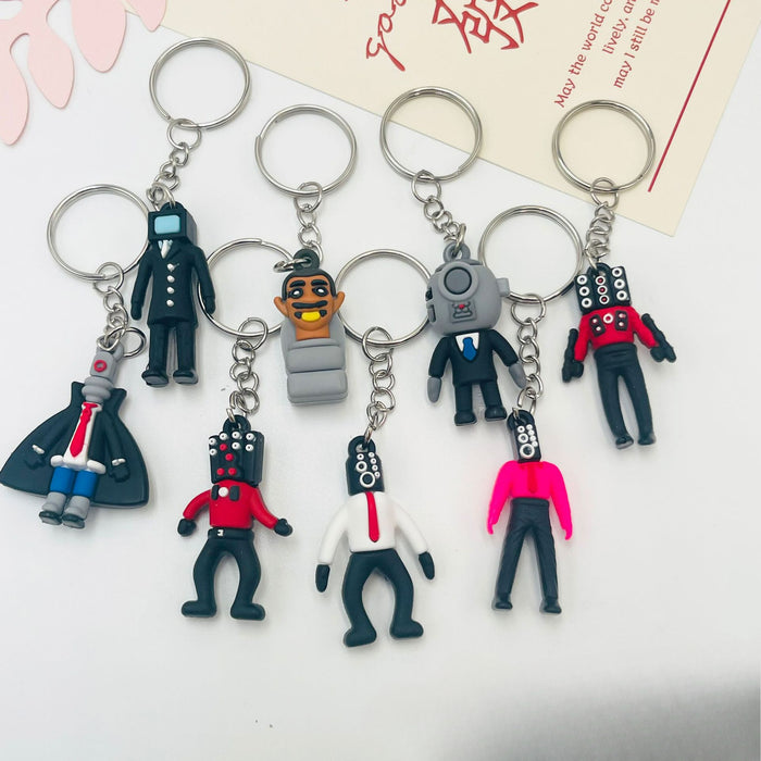 Wholesale Creative Cartoon Game PVC Soft Glue Keychain JDC-KC-XiangY070