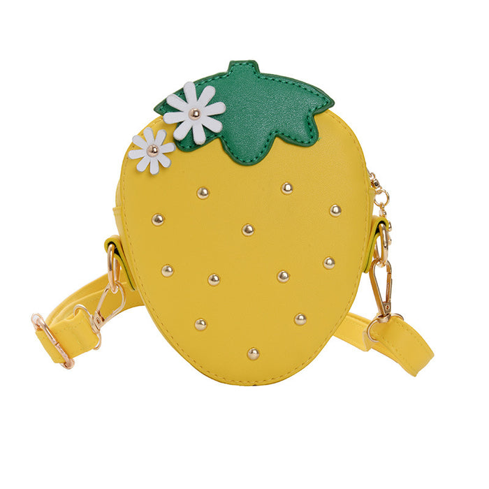 Wholesale Stylish crossbody bag, adjustable fruit bag, cute princess coin purse