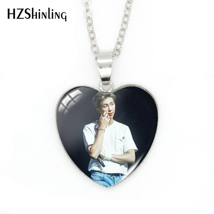 Wholesale Heart-shaped Time Gem Necklace Collective Individual Star Pendant
