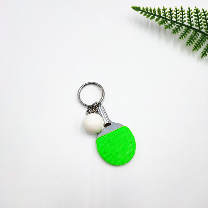 Wholesale Table tennis racket keychain pendant, table tennis fan souvenir