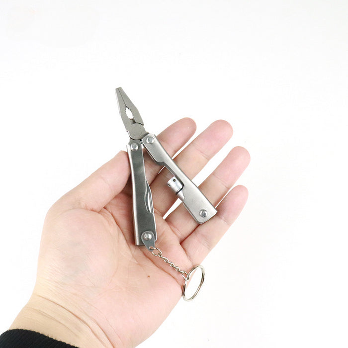 Wholesale Mini Folding Multifunctional Pliers Alloy Keychain JDC-KC-HouJia005