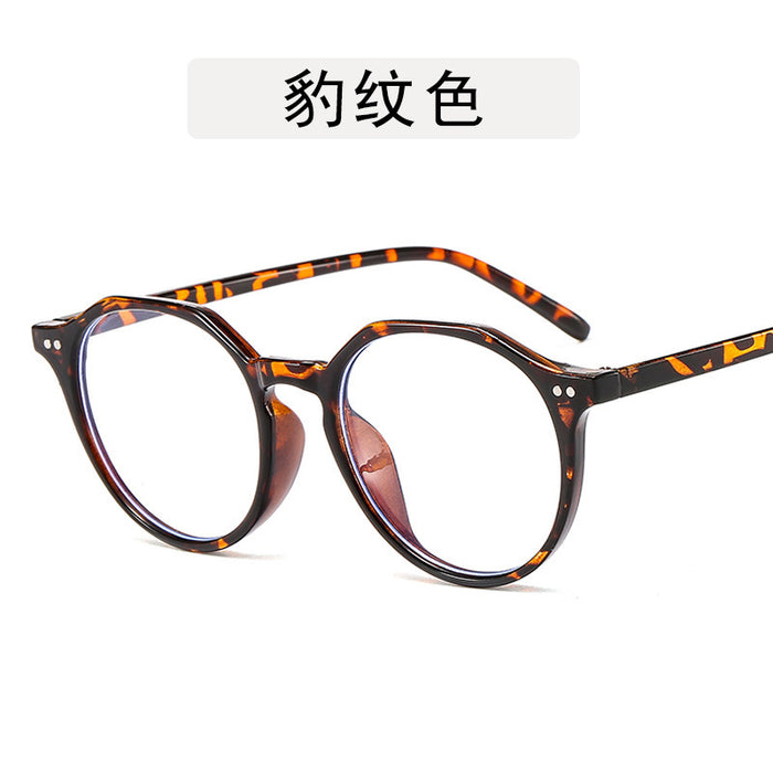 Wholesale Fashion round frame flat light glasses frame anti blue light glasses frame