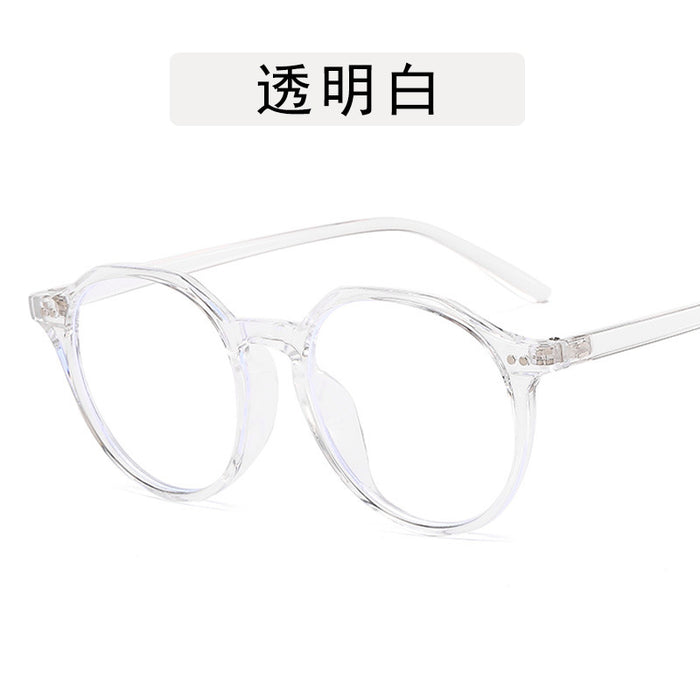 Wholesale Fashion round frame flat light glasses frame anti blue light glasses frame