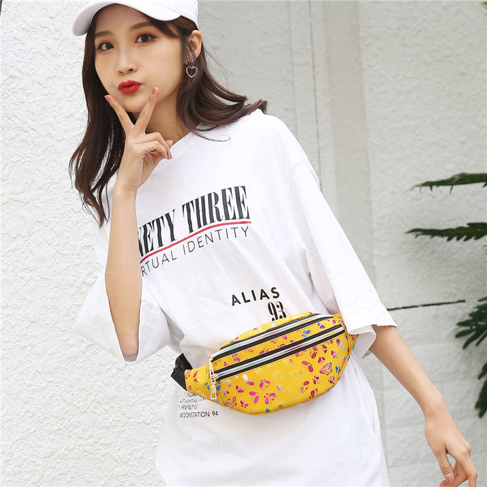 Wholesale Double zipper waist bag,  multifunctional waterproof crossbody bag
