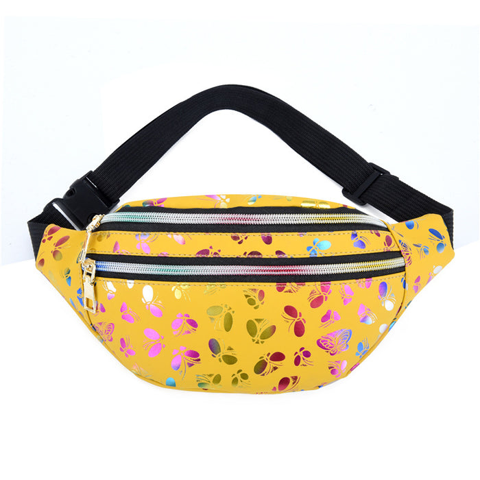 Wholesale Double zipper waist bag,  multifunctional waterproof crossbody bag