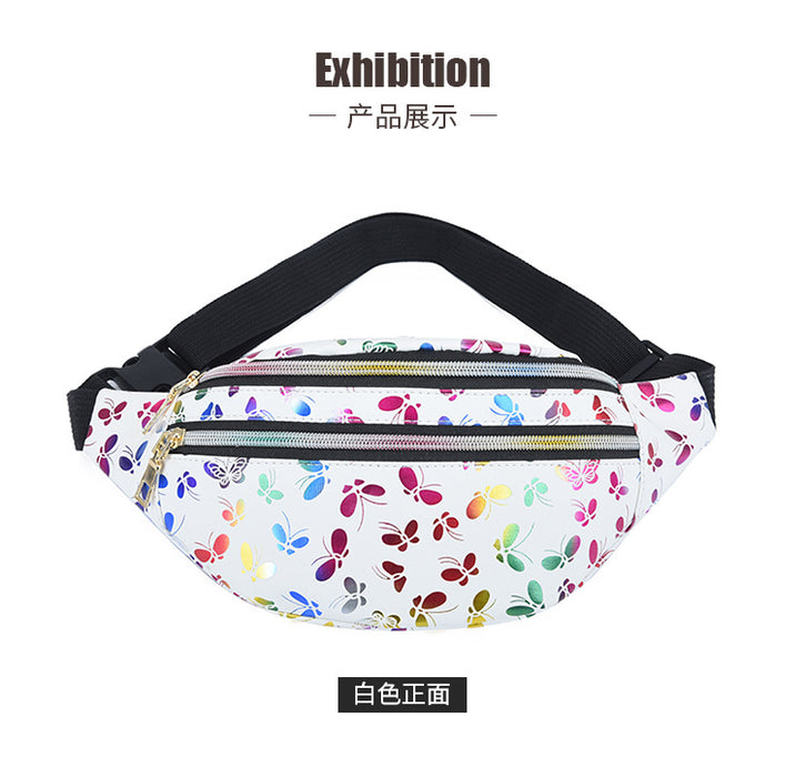 Wholesale Double zipper waist bag,  multifunctional waterproof crossbody bag