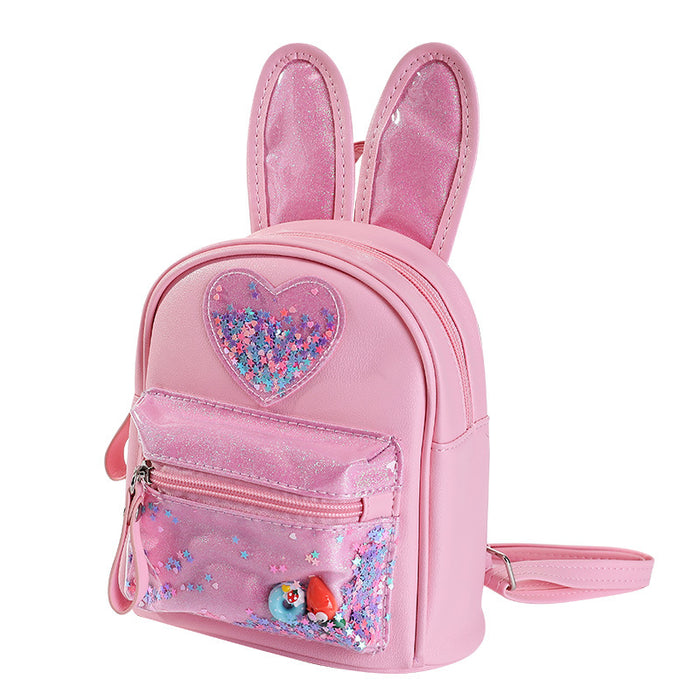 Wholesale New Children' s Backpack Fashion Sequined Cute Rabbit Mini Backpack Casual Outing Kindergarten School Bag