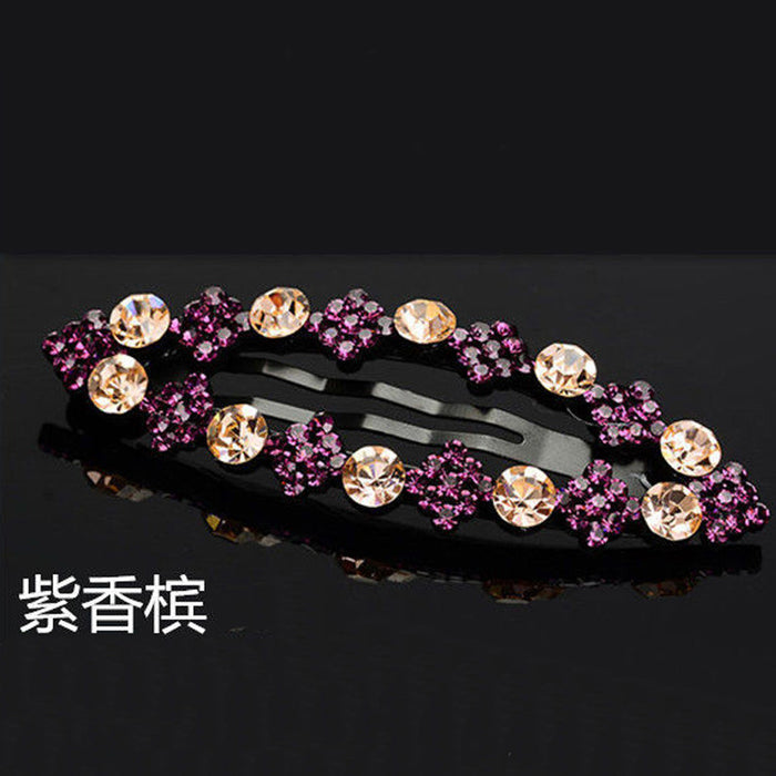 Wholesale Diamond Crystal Alloy Hairpin JDC-HC-GuoQY001