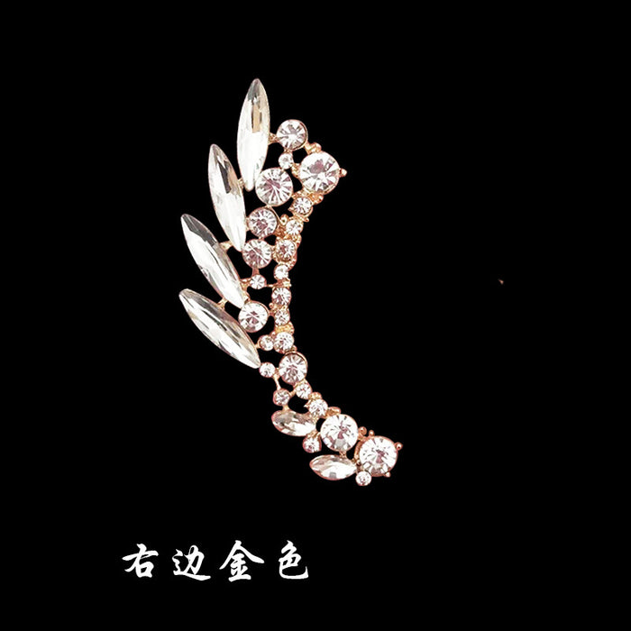 Wholesale Popular crystal ear bone clip, fashionable and versatile, single-sided diamond inlaid personalized ear clip earrings accessories
