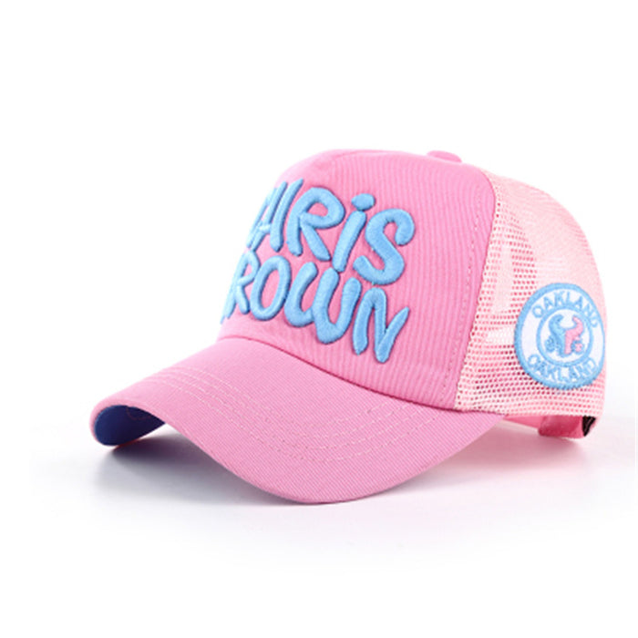 Wholesale Summer outdoor sunshade kids'  mesh baseball cap