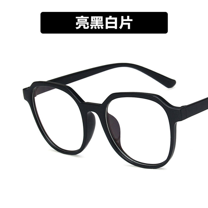 Wholesale Irregular polygon large frame flat lens retro flat lens frame