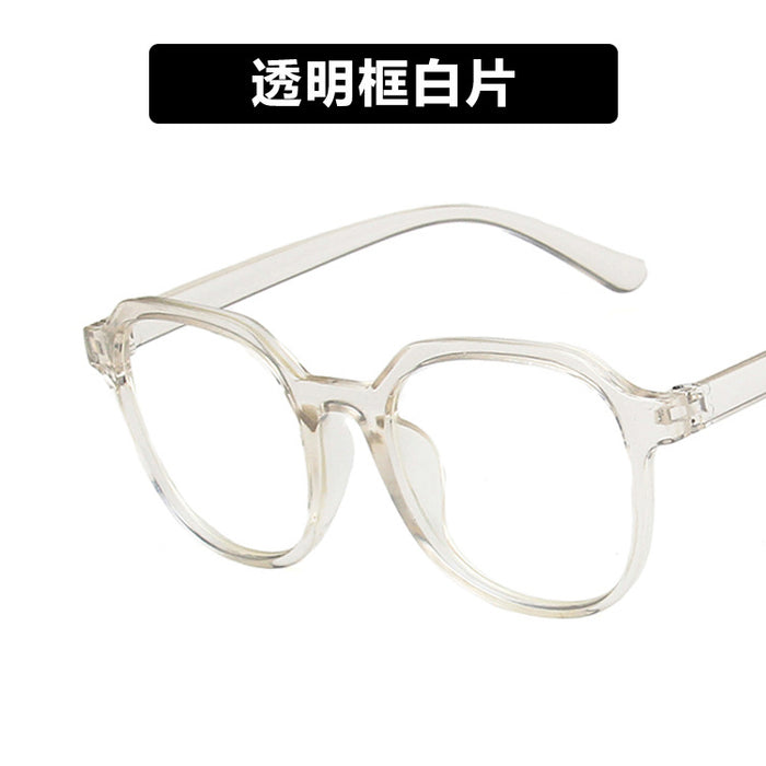 Wholesale Irregular polygon large frame flat lens retro flat lens frame