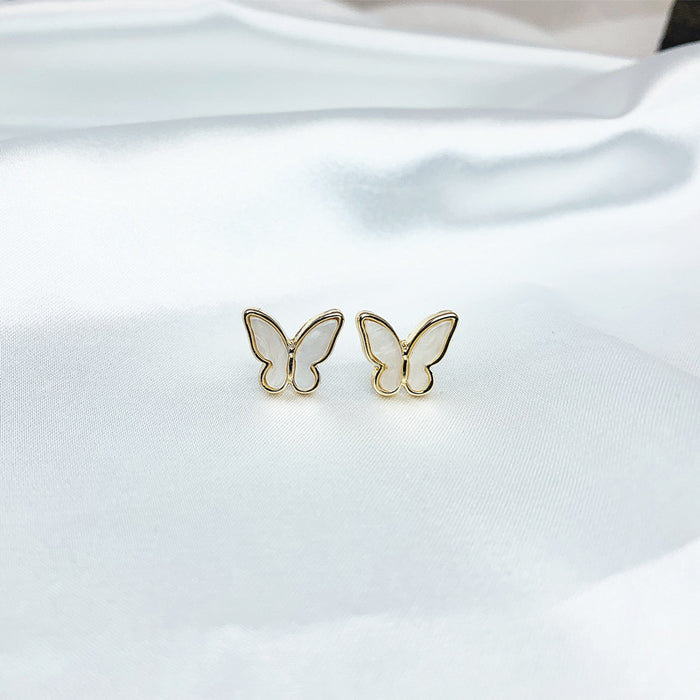 Wholesale Mini Butterfly Earrings Women's  Without Pole Ear Clip