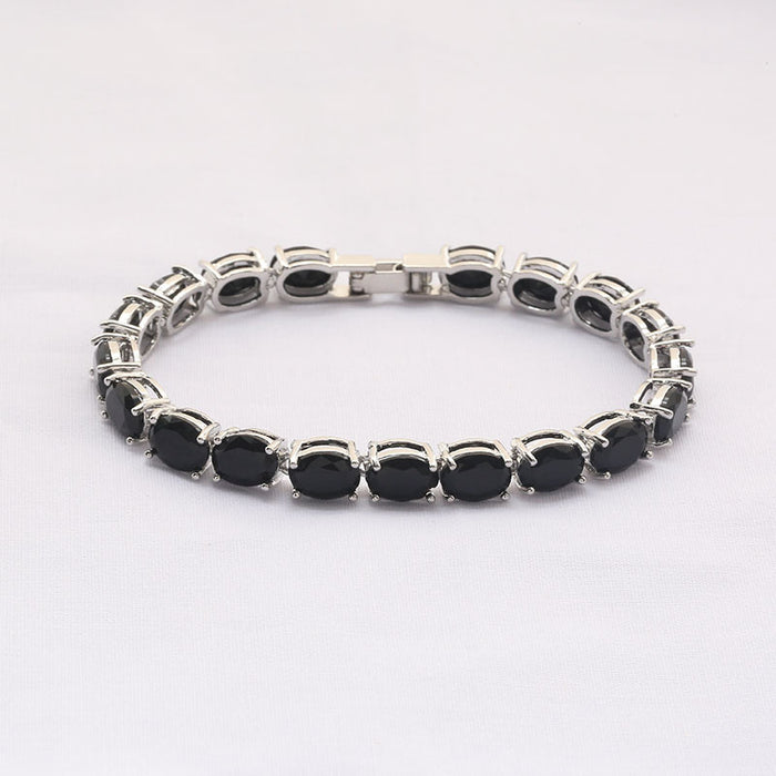 Wholesale Bracelet Copper Jewelry Crystal Colorful Bracelet Rose Gold Colorful Bracelet Zircon Bracelet