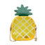 Wholesale New fashionable and personalized PVC transparent jelly pineapple bag for small bags, single shoulder crossbody women's bag