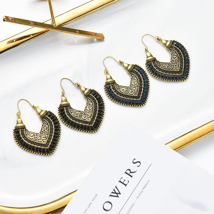 Wholesale   earrings earrings jewelry vintage  hollow carved earrings