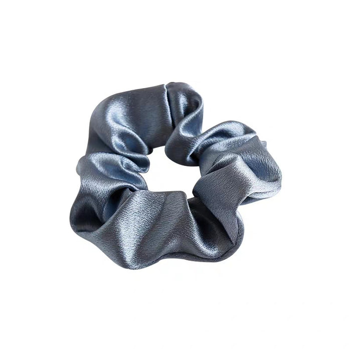 Wholesale Silk satin retro solid color headband, bun shaped hair, rope headband