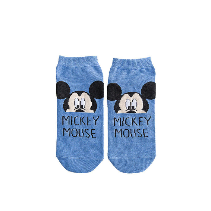 Wholesale Spring, summer, and autumn new women's shallow mouth cotton socks cartoon women's boat socks
