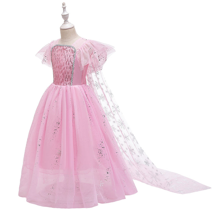 Wholesale Mesh Puffy Princess Florist Dress Aisha Dress Children's Children's Costume