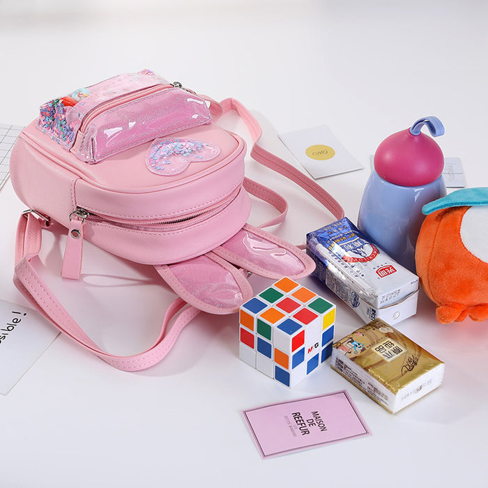 Wholesale New Children' s Backpack Fashion Sequined Cute Rabbit Mini Backpack Casual Outing Kindergarten School Bag